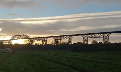 Ansicht der Eisenbahnhochbrücke Hochdonn
