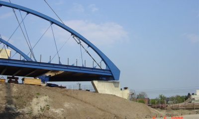 Montage Netzwerkbogenbrücke