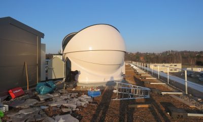 Montage Kuppel der Sternwarte