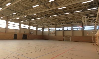 Dachkonstruktion Sporthalle - Fachwerkbinder