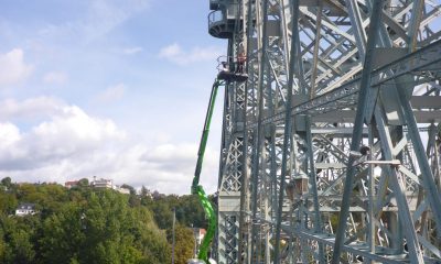 Gehwegseitiger Arbeitsbühneneinsatz